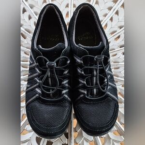 Dansko tennis shoes women's size 37 black and grey gray